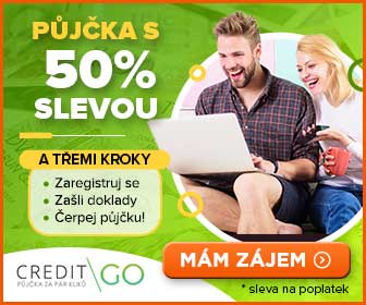 50 % sleva na půjčku CreditGo